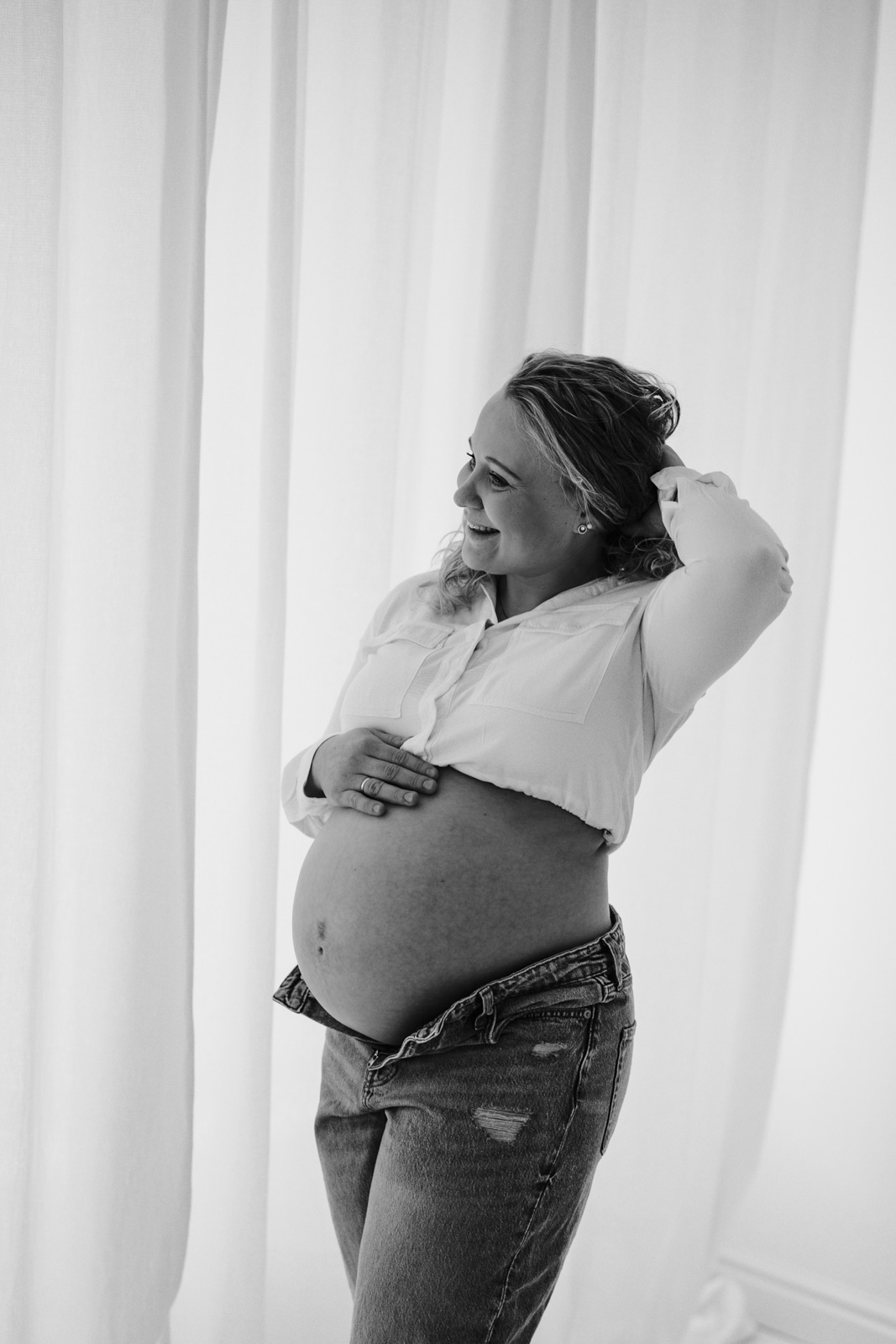 Schwangerschaft-Shooting, Babybauchbilder, Shootingoutfit, Zeitlos & bequem