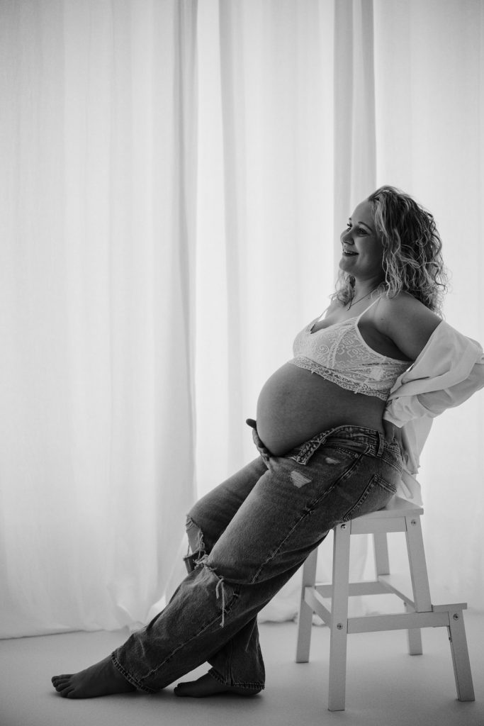 Schwangerschaft-Shooting, Babybauchbilder, Shootingoutfit, Zeitlos & bequem